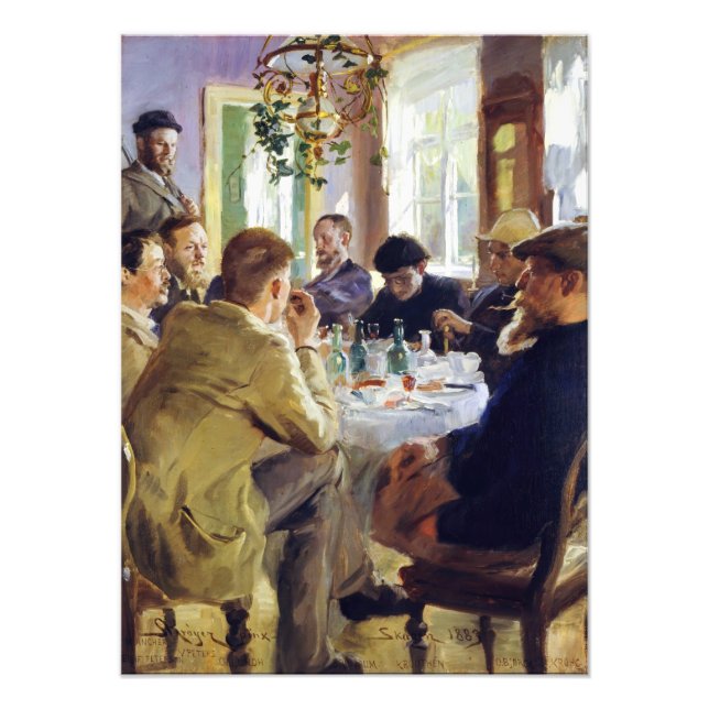 Foto Peder Severin Kroyer - Hora do almoço (Frente)