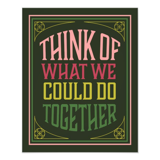 Foto Pense no que poderíamos fazer juntos (Frente)