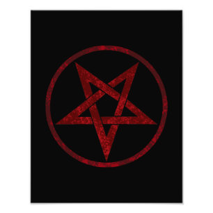 Foto Pentagrama do diabo vermelho