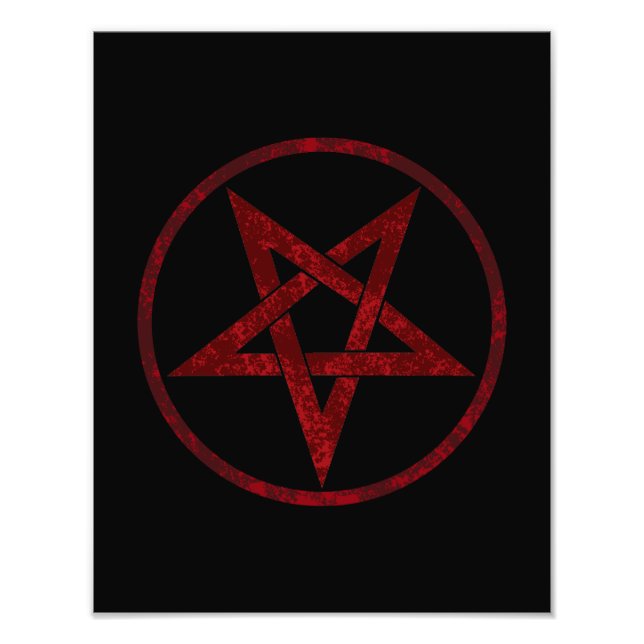 Foto Pentagrama do diabo vermelho (Frente)