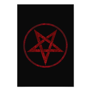 Foto Pentagrama do diabo vermelho