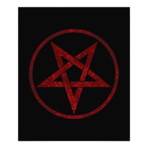 Foto Pentagrama do diabo vermelho