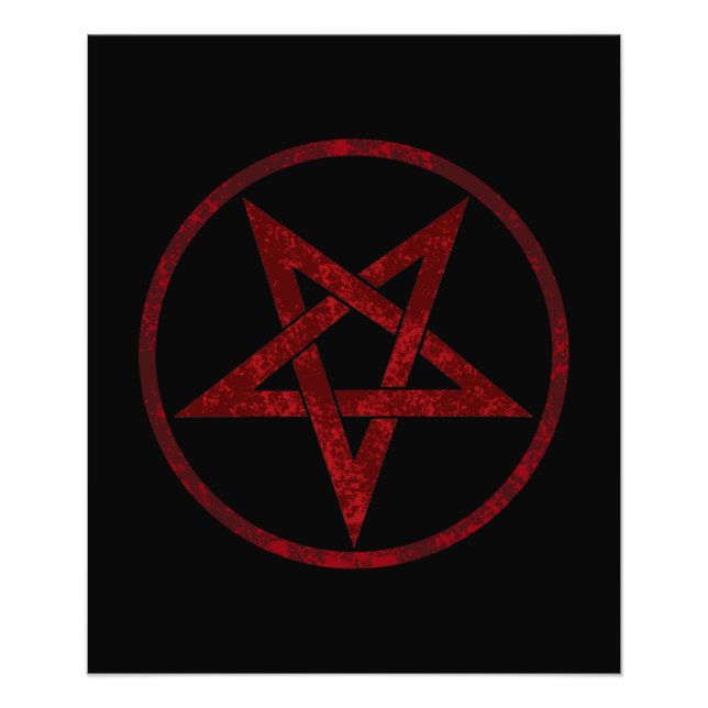 Foto Pentagrama do diabo vermelho (Frente)