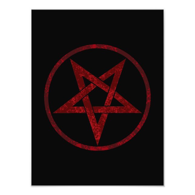 Foto Pentagrama do diabo vermelho (Frente)