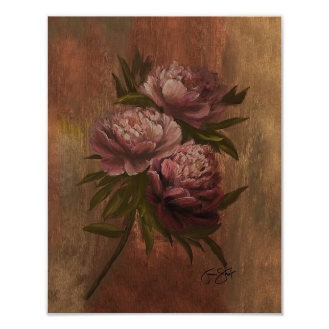 Foto Peonies Poster 11x14 (Frente)