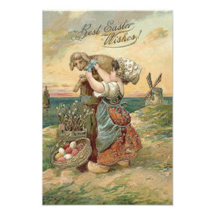 Foto Pequena Garota Vieira Páscoa De Ovo