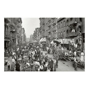 Foto Pequena Itália - Rua Mulberry - Nova Iorque 1900