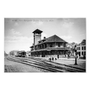 Foto Pere Marquette Railroad depot, Bay City, MI