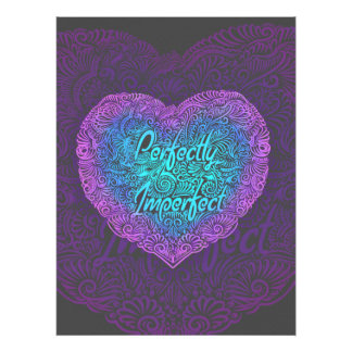 Foto Perfeitamente imperfeito, com citação positiva