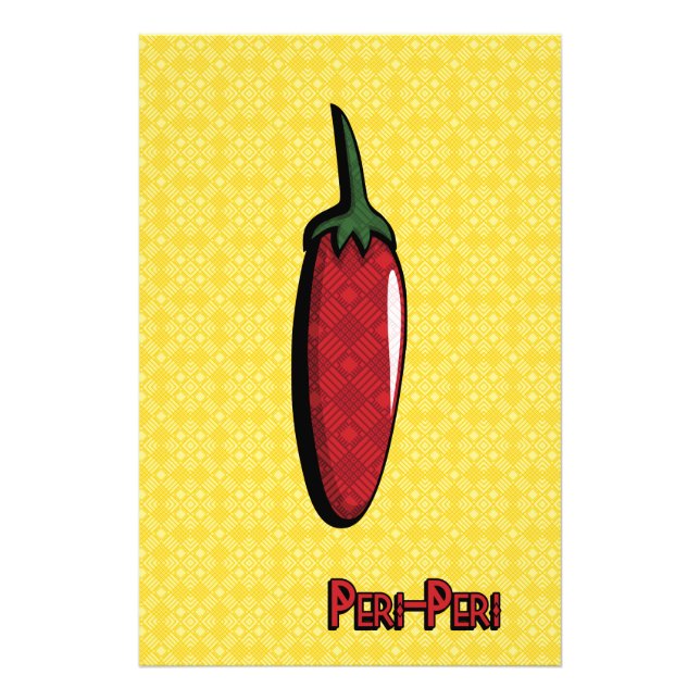 Foto Peri-Peri Chili Pepper Art Impressão (Frente)