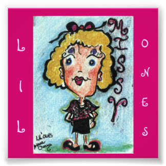 Foto personagem de desenho animado ACEO "Lil Ones". "Mi