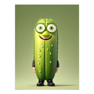 Foto Personagem engraçada de pepino