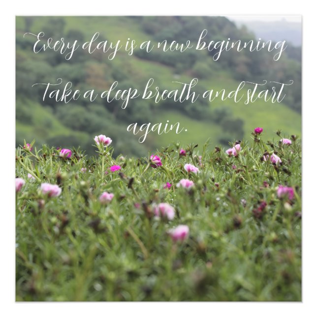 Foto Personalização motivacional da natureza (Frente)