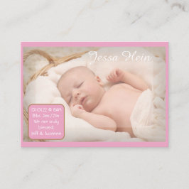 Foto personalizada, abençoada, Anúncio de Nascimen