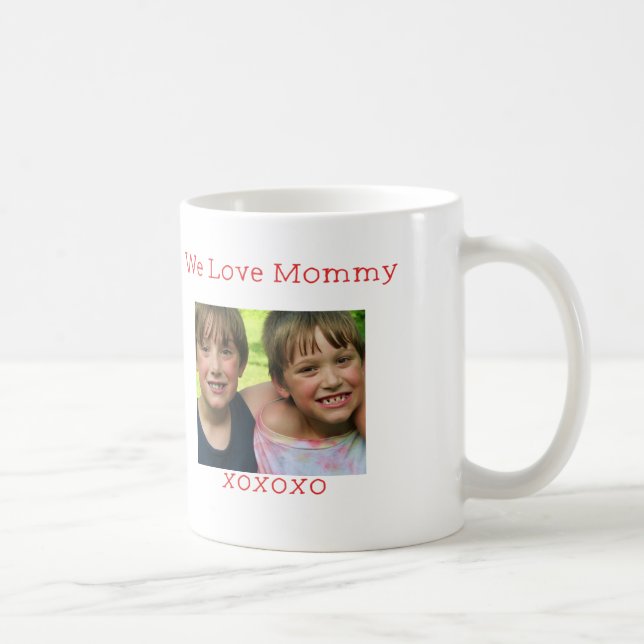 Foto personalizada - Adoramos canecas de Mamãe (Direita)