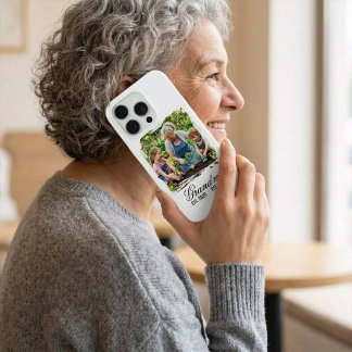 Foto Personalizada Avó Estabelecida Escrita Elegan