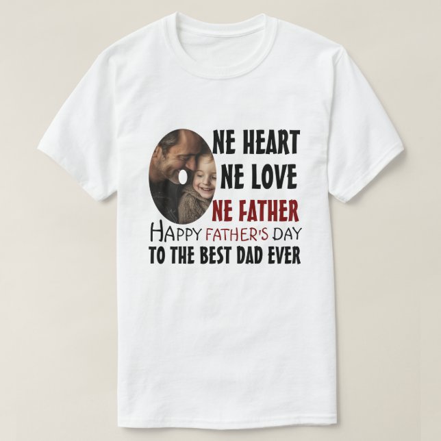 Foto personalizada Camisa do Dia do Pai - Presente (Frente do Design)