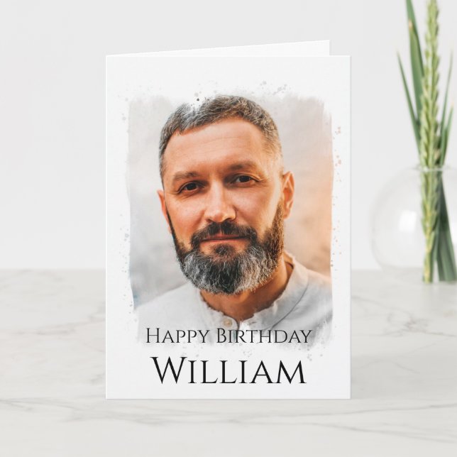 Foto Personalizada, Cartão de Aniversário (Frente)