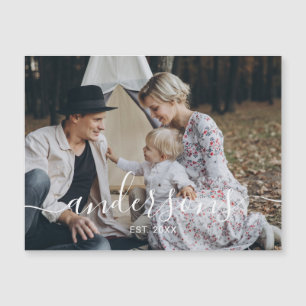 Foto personalizada com nome de família e ano esta