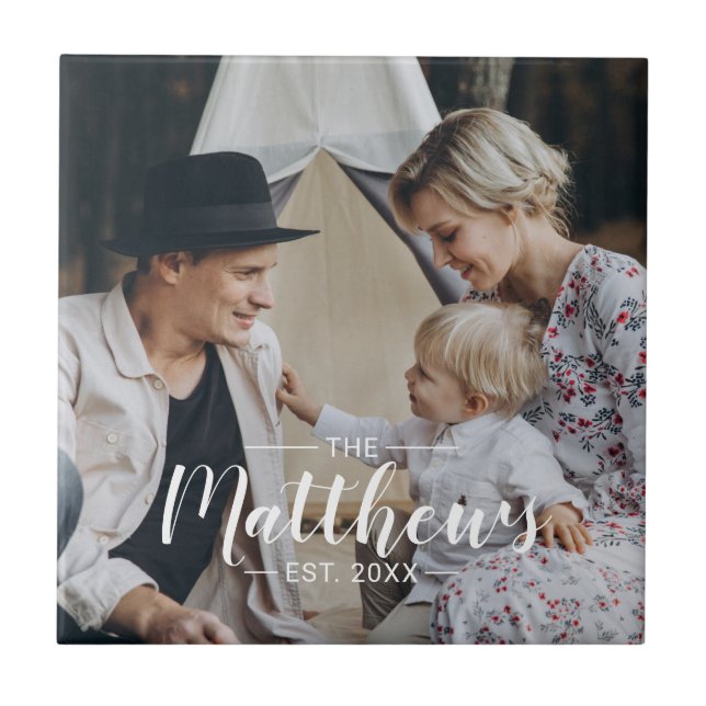 Foto personalizada com nome de família e ano estab (Frente)