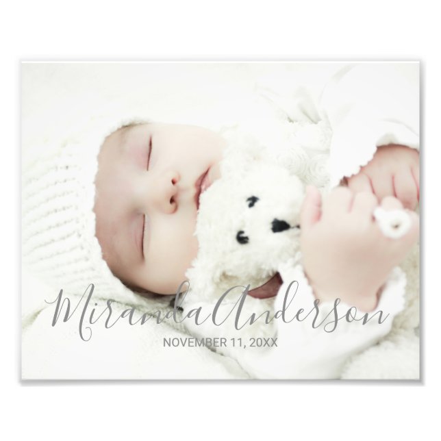 Foto Personalizada com Nome e Texto Personalizados (Frente)