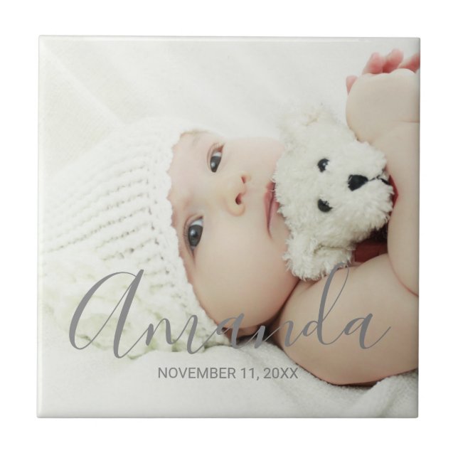 Foto personalizada com nome e texto personalizados (Frente)