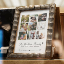 FOTO PERSONALIZADA DA FAMÍLIA COLLAGE POSTER E IMP