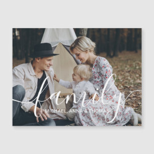 Foto personalizada da família com nome personaliza