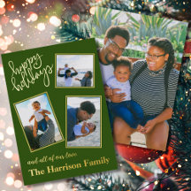 Foto Personalizada da Família Felizes Festas em Fo