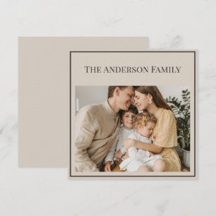 Foto Personalizada da Família Nome da Família Pe