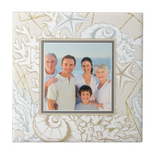 Foto Personalizada da Marinha Elegante Seashell Be