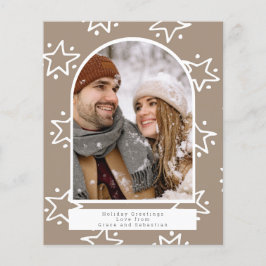 Foto personalizada das estrelas de Natal de Feriad