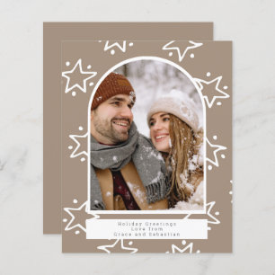 Foto personalizada das estrelas de Natal de Feriad