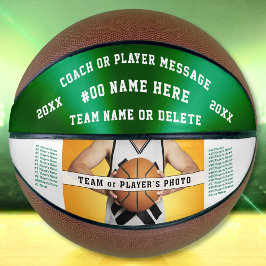 Foto personalizada de basquete para treinadores ou
