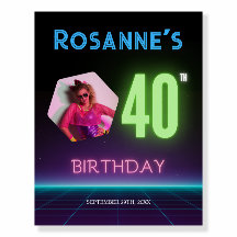 Foto personalizada de boas-vindas do aniversário d