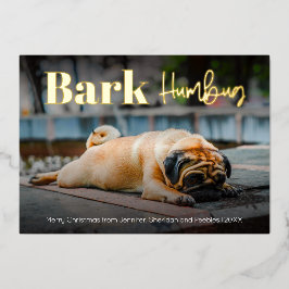 Foto personalizada de cachorro de Humbug do Latido