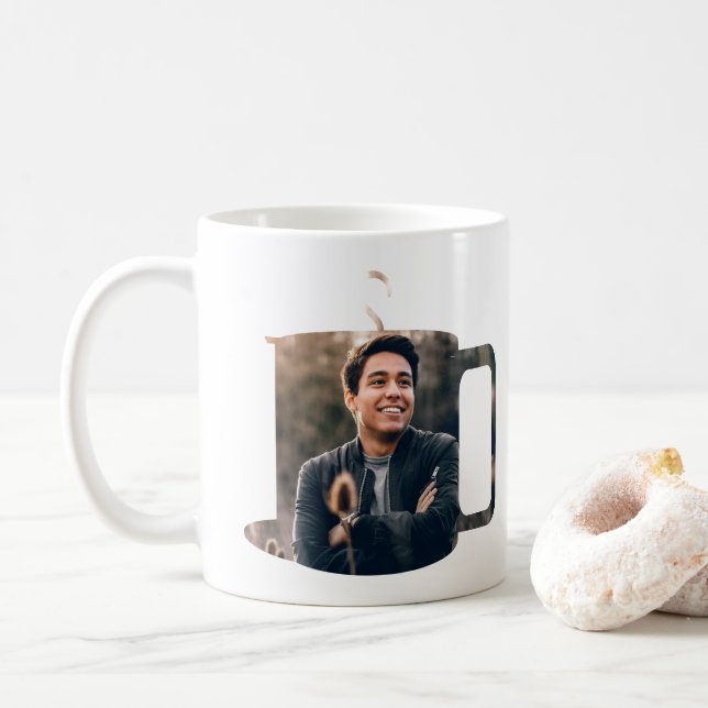 Foto personalizada de caneca de café divertida par (Com Donut)