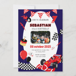 Foto personalizada de convite para o marinho e a r