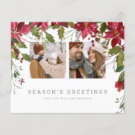 Foto personalizada de Poinsettia de Natal BUDGET