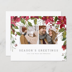 Foto personalizada de Poinsettia de Natal BUDGET