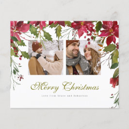 Foto personalizada de Poinsettia de Natal BUDGET