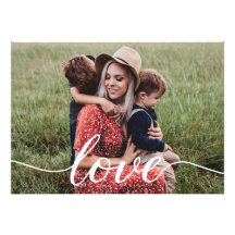 Foto Personalizada de Script de Amor Familiar