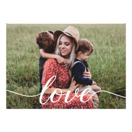Foto Personalizada de Script de Amor Familiar