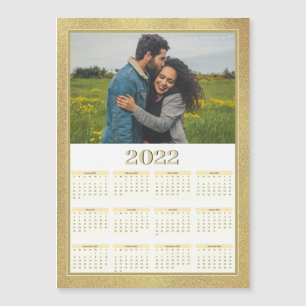 Foto personalizada do calendário magnético do an
