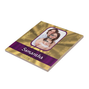 foto personalizada do floco de neve do ouro
