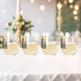 Foto personalizada do noivo e do grupo