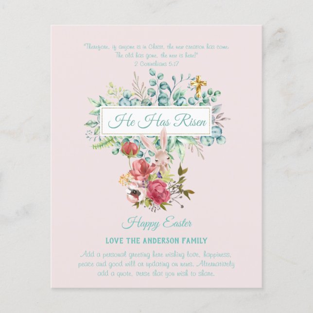 FOTO personalizada do orçamento de Páscoa (Frente)