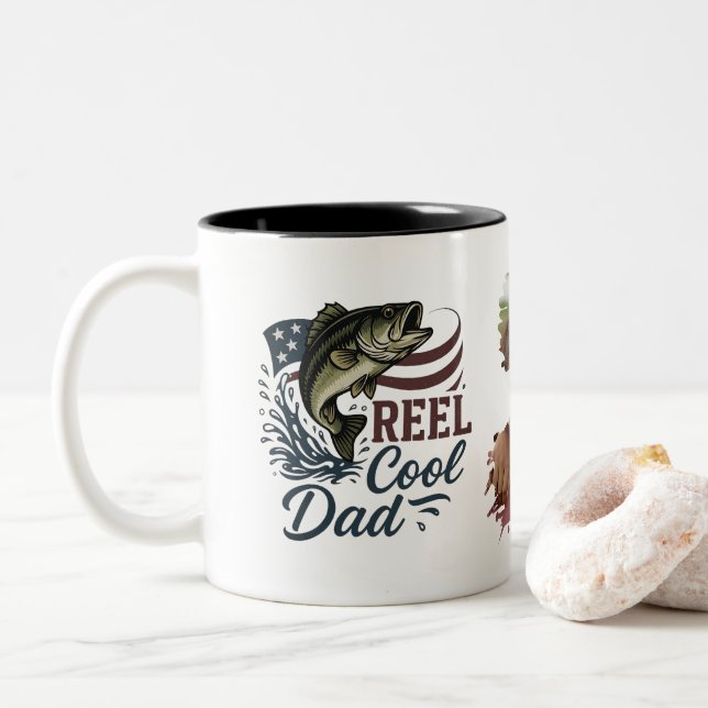 Foto personalizada do Pai Reel Legal, caneca de pe (Com Donut)