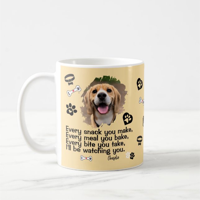 Foto Personalizada Do Rosto Do Cão - Caneca Engraç (Esquerda)