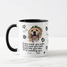 Foto Personalizada Do Rosto Do Cão - Caneca Engraç